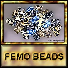 Fimo Animal Print Beads